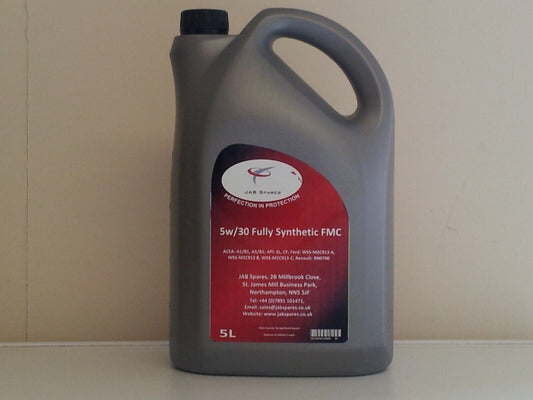 5w30 Fully Synthetic Engine Oil 5Ltr Meets Volvo VCC 95200377 Spec