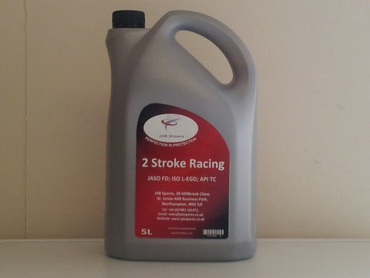 Racing 2 Stroke Oil  Fully Synthetic High Performance Low Smoke 5ltr