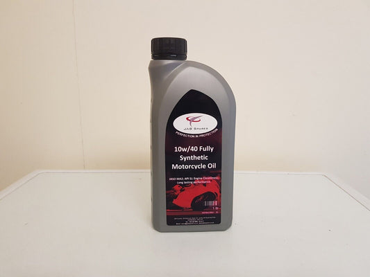 10w/40  Fully Synthetic T4 Motorcycle Engine Oil Meets JASO MA2 Spec. 1ltr