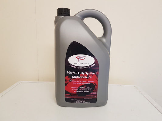 10w/40  Fully Synthetic T4 Motorcycle Engine Oil Meets JASO MA2 Spec. 5ltr